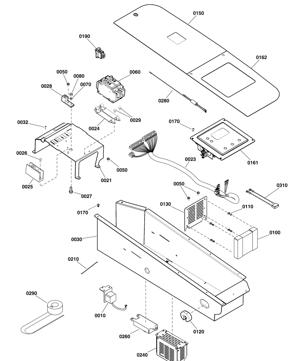 Control Panel Group Diagram and Parts List for 040633-00  Briggs and Stratton Generator